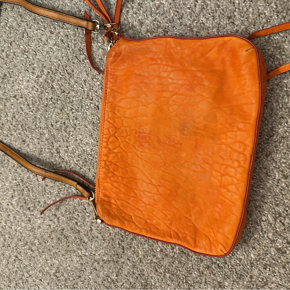 Botkier Orange Leather Crossbody Bag - Picture 2 of 5
